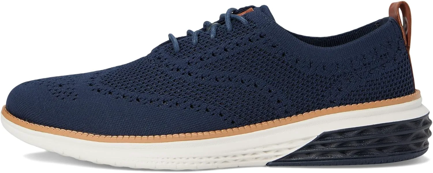 Мужские туфли Cole Haan Grand Hurrion Stitchlite с крыльями, темно-синий — фото 4