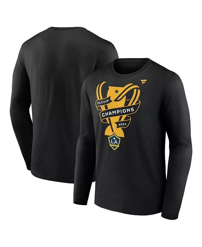 

Футболка мужская черная Los Angeles Galaxy 2024 MLS Cup Champions Locker Room с длинным рукавом Fanatics