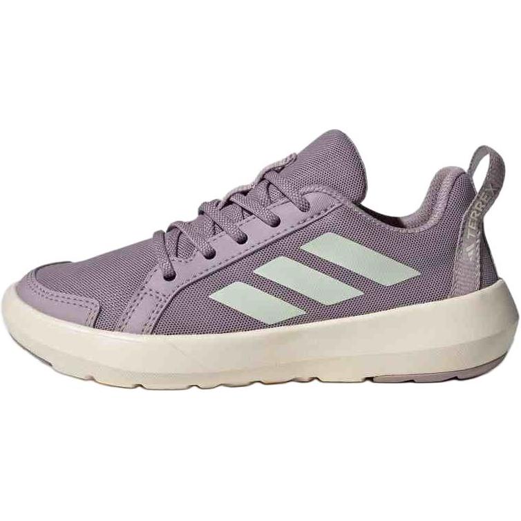 Детские кроссовки Terre Anti-Slip с низким верхом, устойчивые к износу Adidas, фиолетовый/зеленый — фото 2