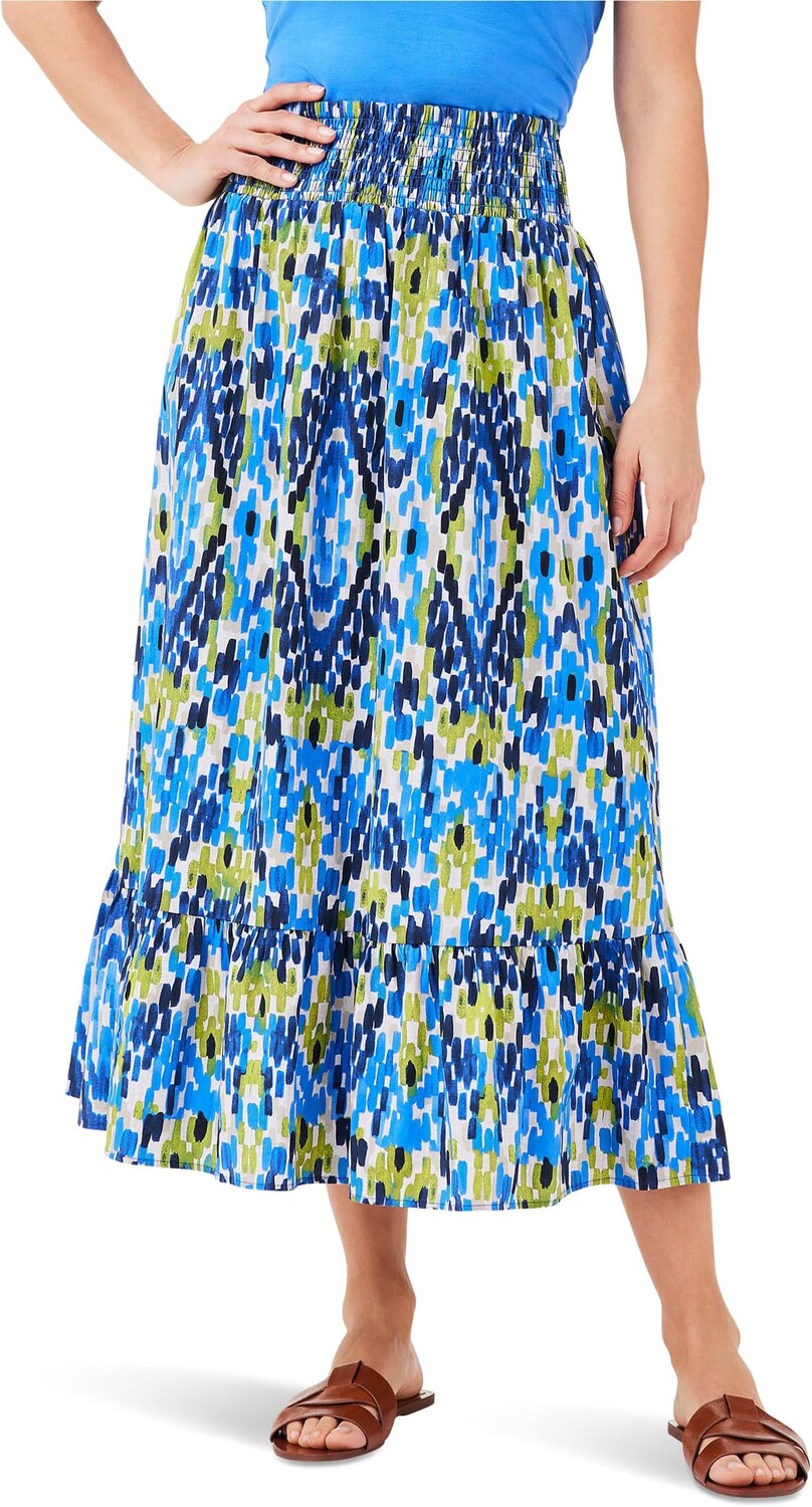 

Юбка NIC+ZOE Petite Diamond Dash Skirt, цвет Blue Multi