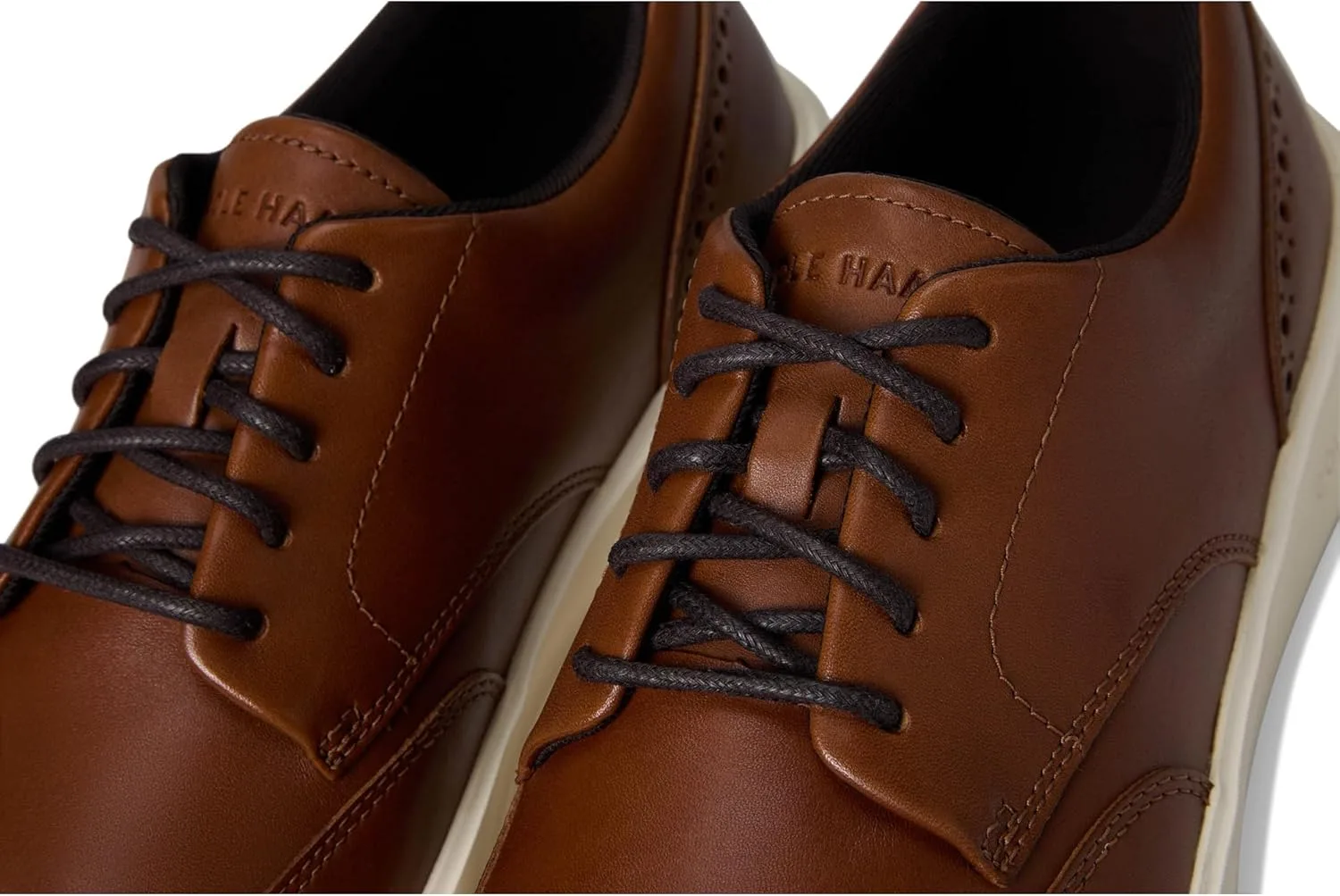 Мужские кроссовки Cole Haan Grand Crosscourt Daily Wingtip, темный шоколад/слоновая кость — фото 2