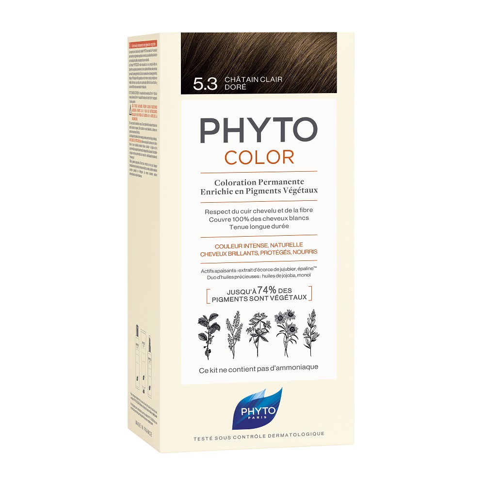 

Краска для волос color hair dye Phyto, цвет nr. 5.3, 112 мл