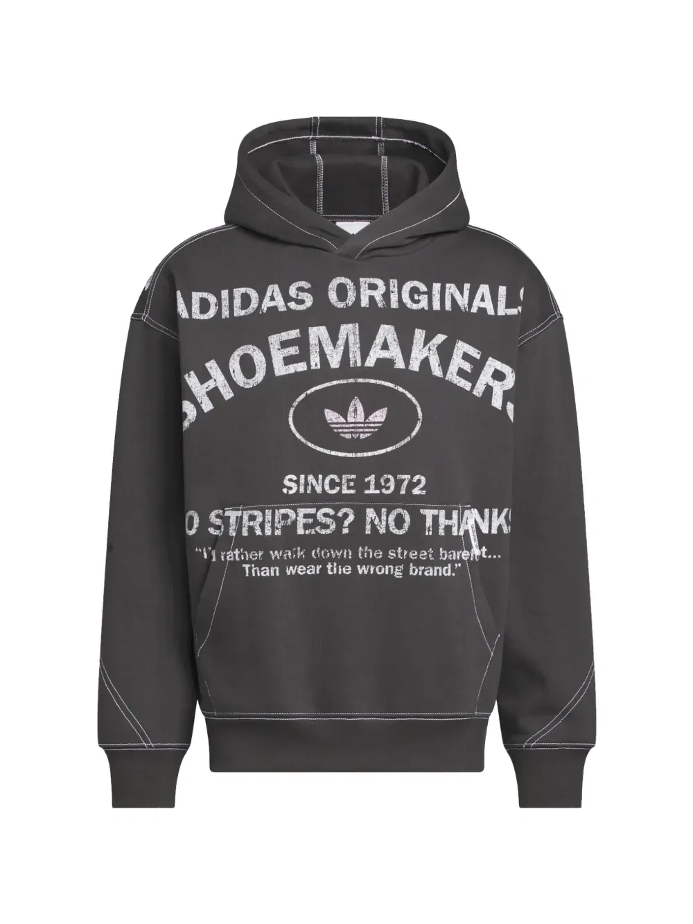 Толстовка с капюшоном сапожника Adidas, черный
