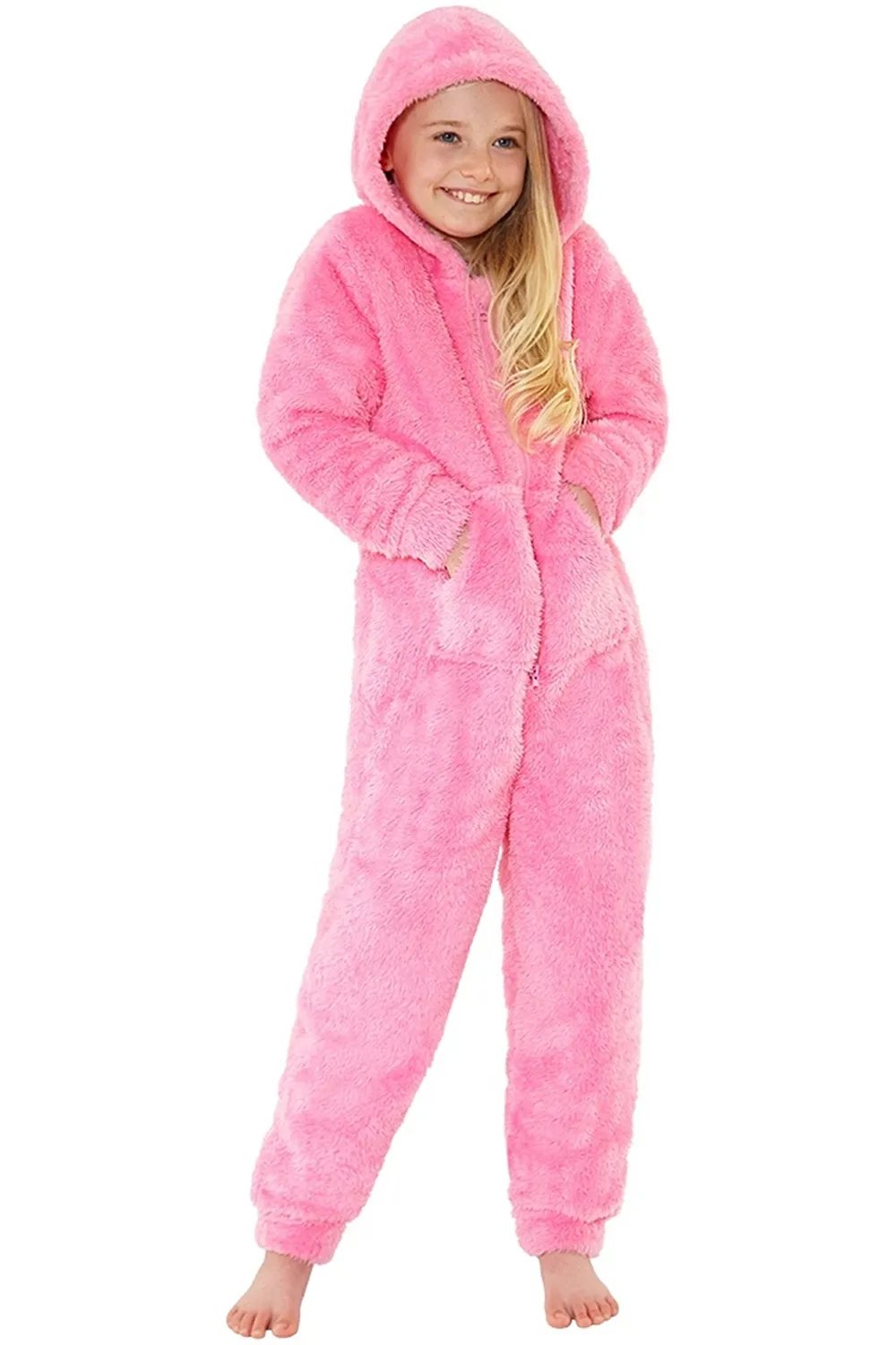 

Пушистый флисовый комбинезон Cozy n Dozy, розовый