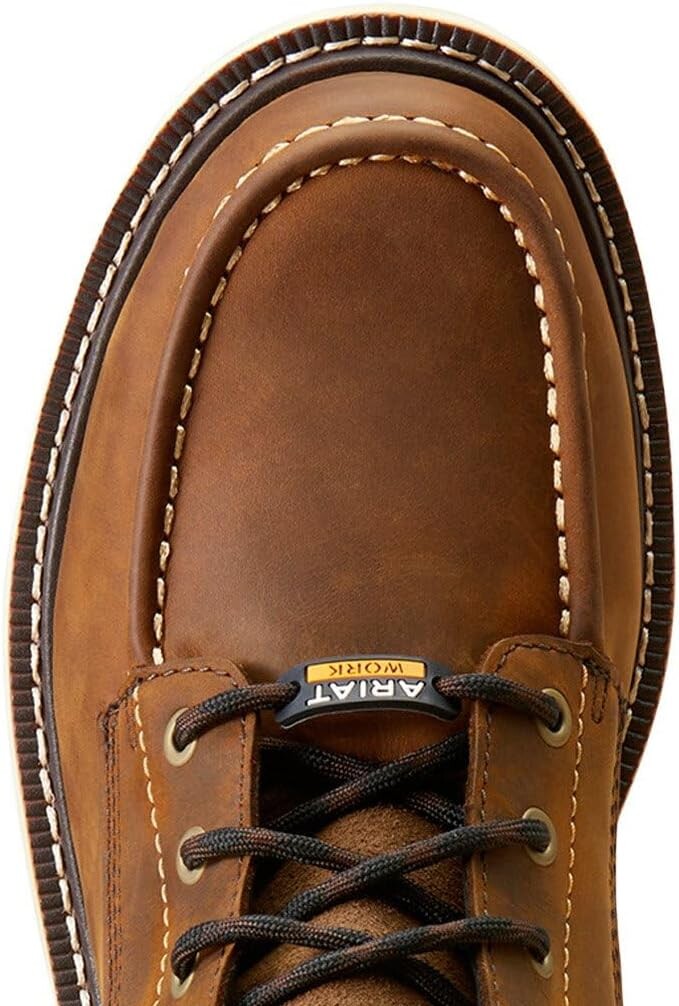 Рабочая обувь водонепроницаемая с композитным носком Rebar Lift 8" Waterproof Composite Toe Work Boots Ariat, цвет Distressed Brown — фото 2