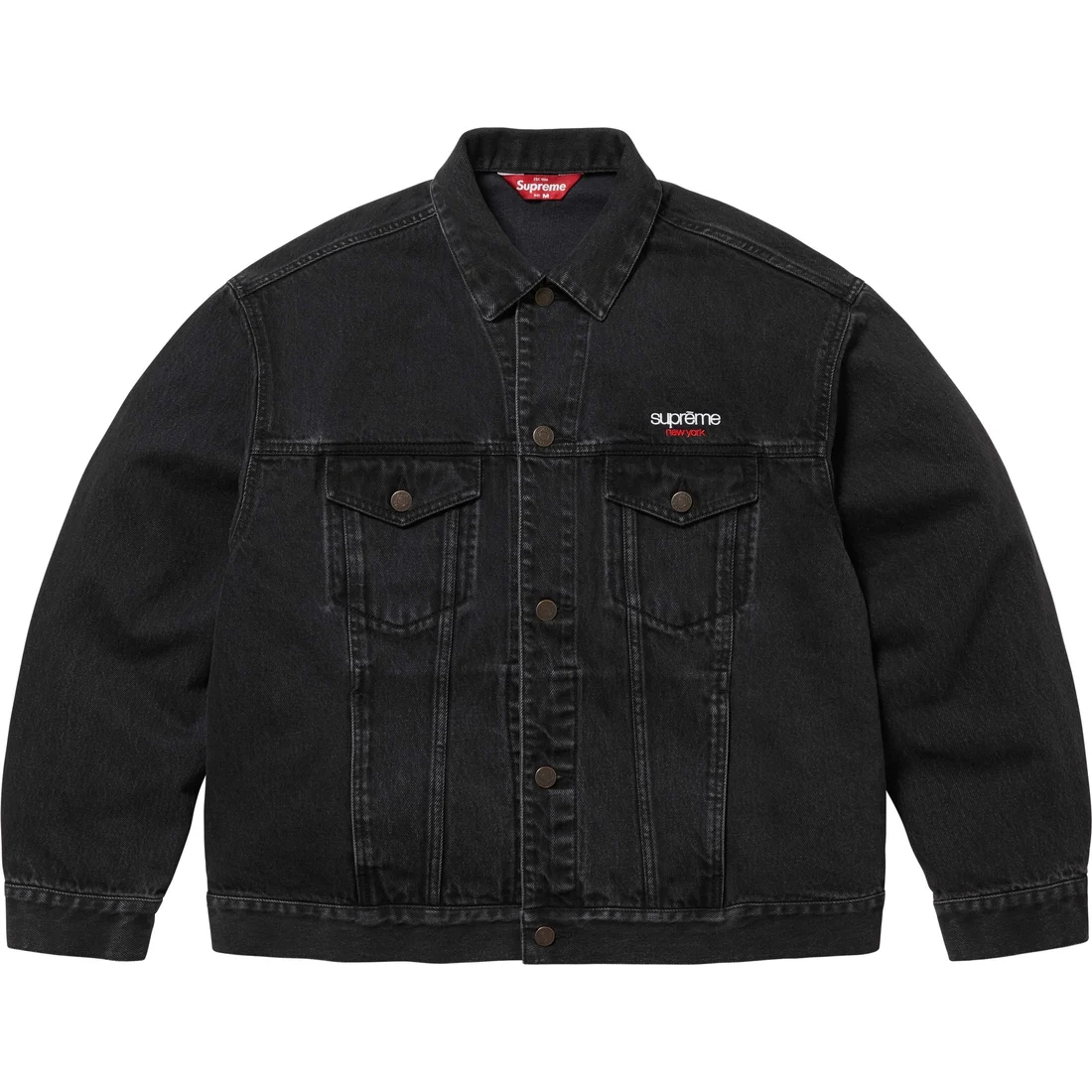

Supreme Джинсовая куртка в стиле trucker, Black