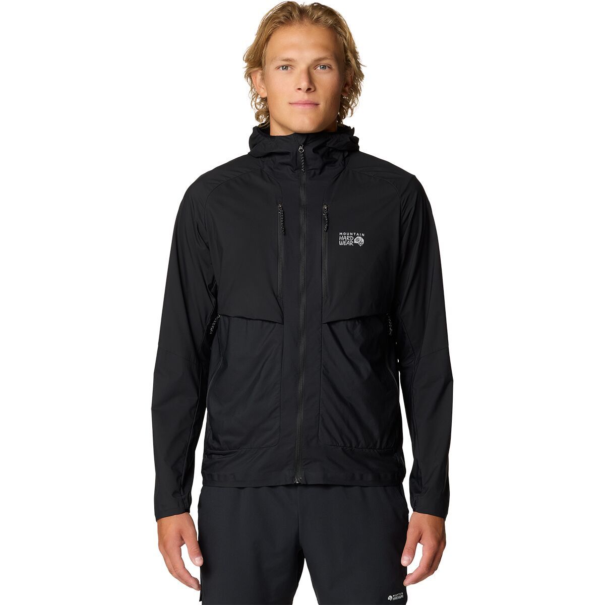 

Куртка Kor Airshell Hybrid с капюшоном Mountain Hardwear, черный
