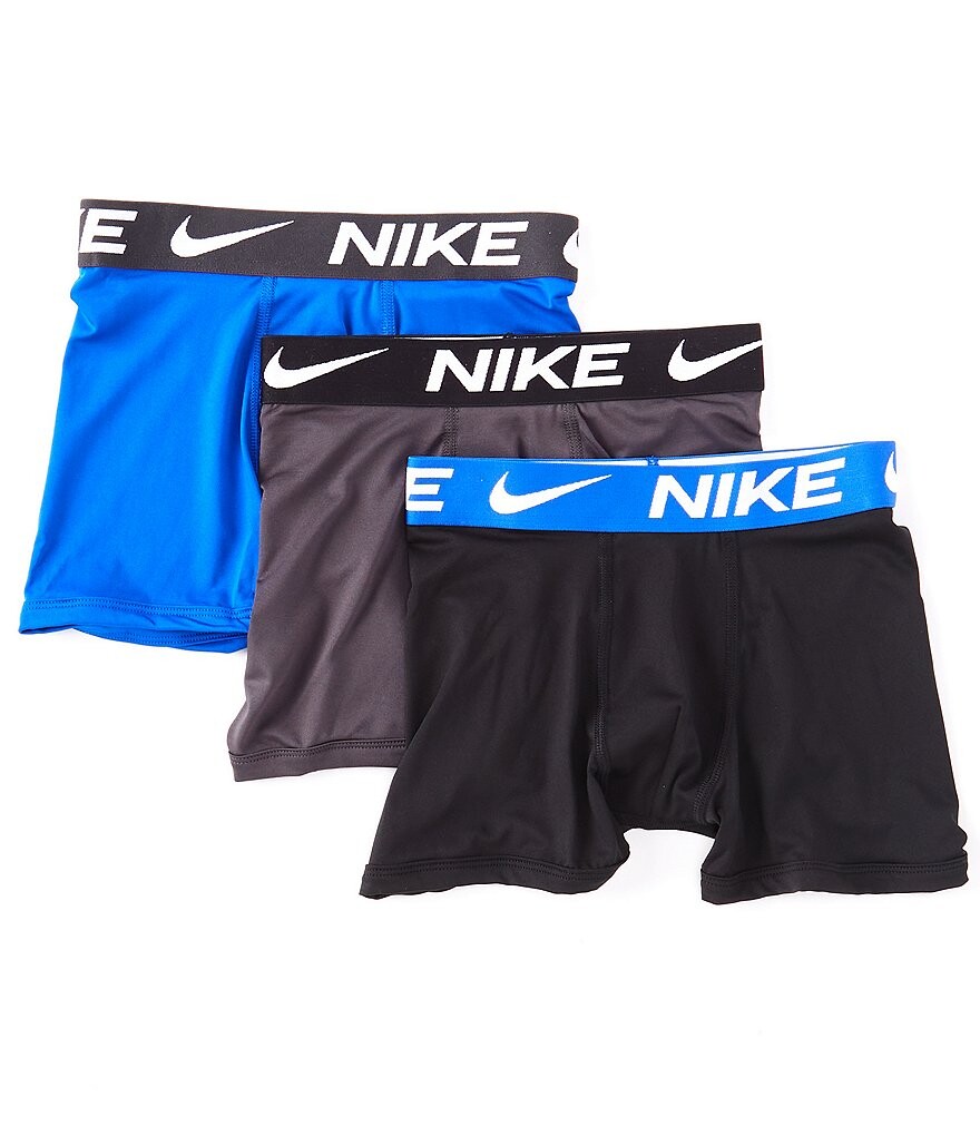 

Набор из 3 однотонных боксеров Nike Little/Big Boys 6–20, мультиколор