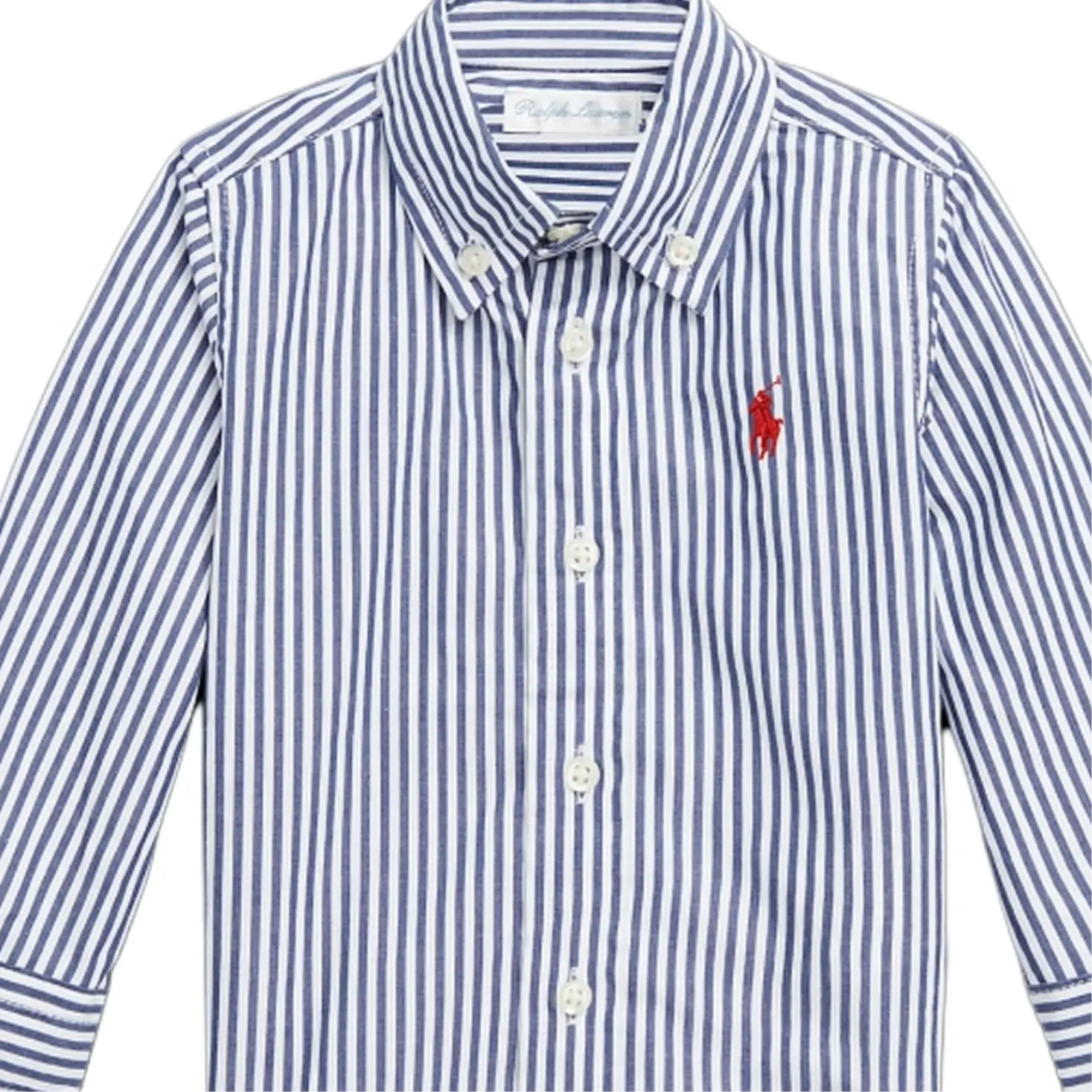 Детская повседневная рубашка Polo Ralph Lauren, белый — фото 4