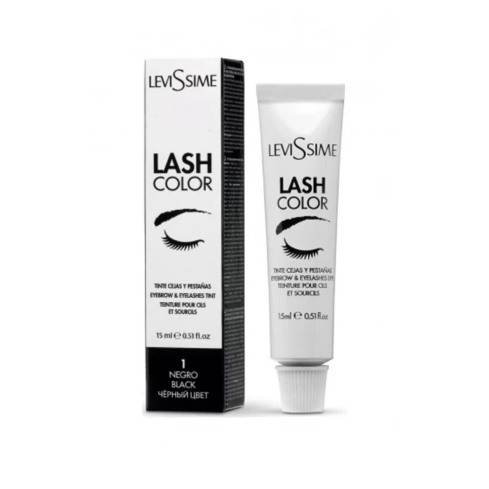 

LeviSsime Lash Color краска для бровей и ресниц №1 Черный/Черный, 15 мл