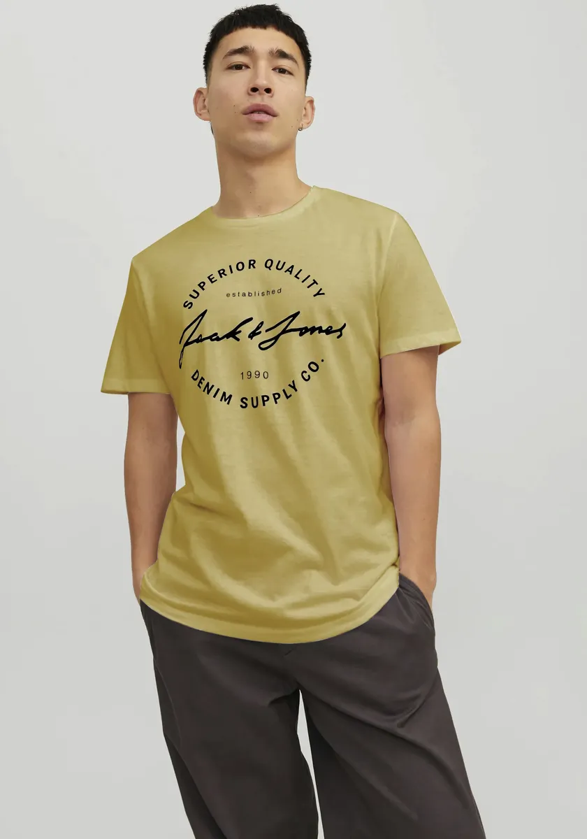 

Рубашка Jack & Jones с круглым вырезом "JJACE TEE SS CREW NECK", цвет Jojoba