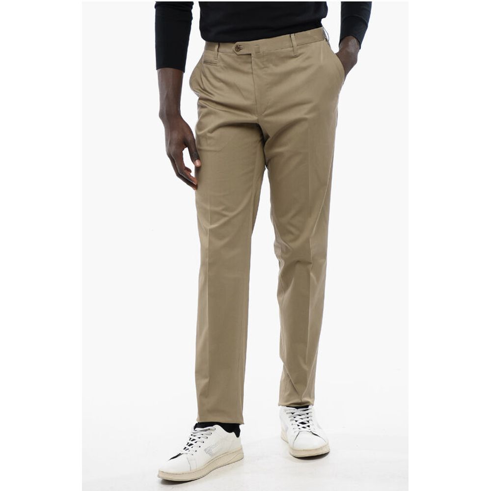 

Брюки ACADEMY из хлопковой смеси с карманами на молнии Corneliani, Beige