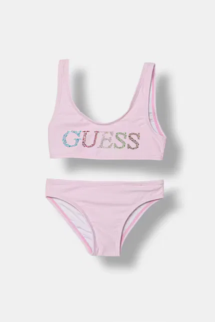 Купальник детский раздельный Guess, розовый