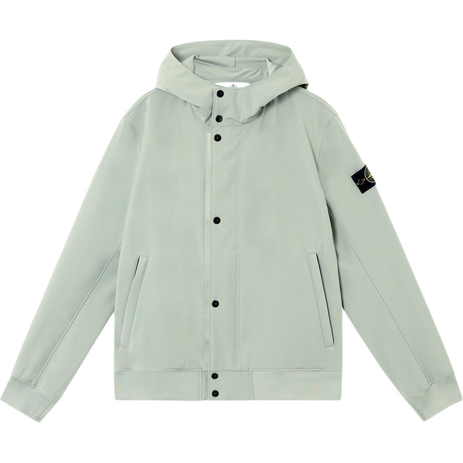 

STONE ISLAND Куртка с капюшоном и нашивкой с логотипом, Green