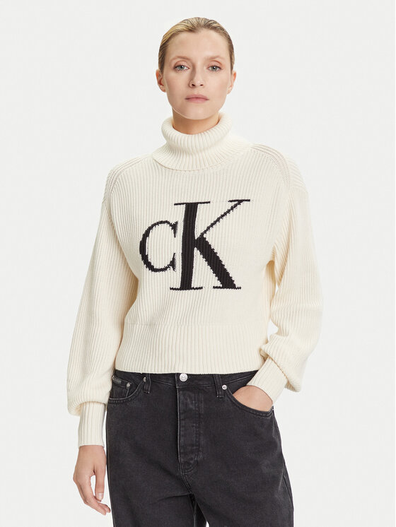

Водолазка loose fit LV047D349G Calvin Klein Jeans, экрю