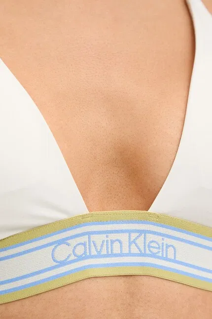 Купальник раздельный топ-бикини Calvin Klein, бежевый — фото 3