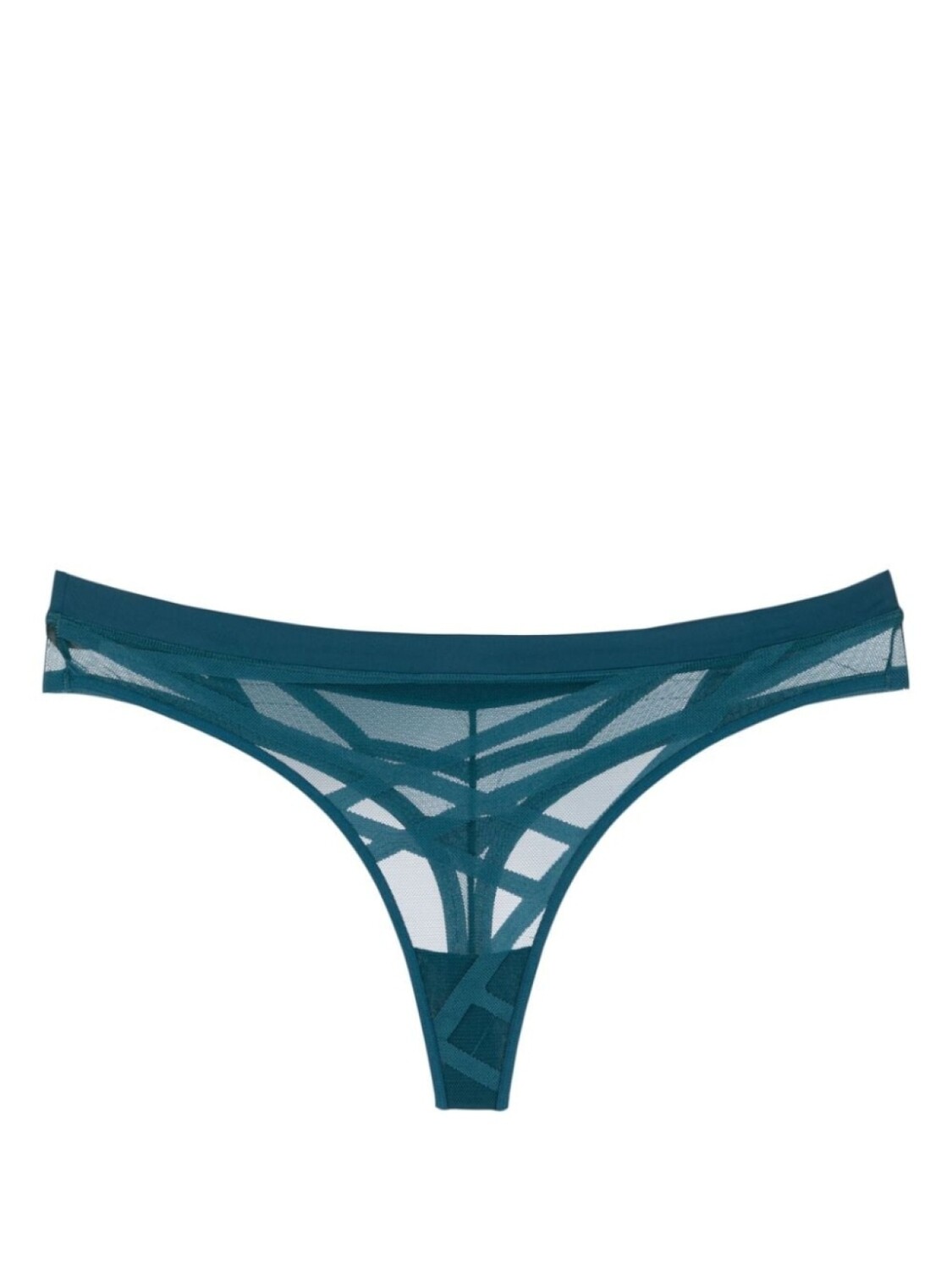 

Marlies Dekkers трусы-стринги The Illusionist с сетчатой вставкой, синий