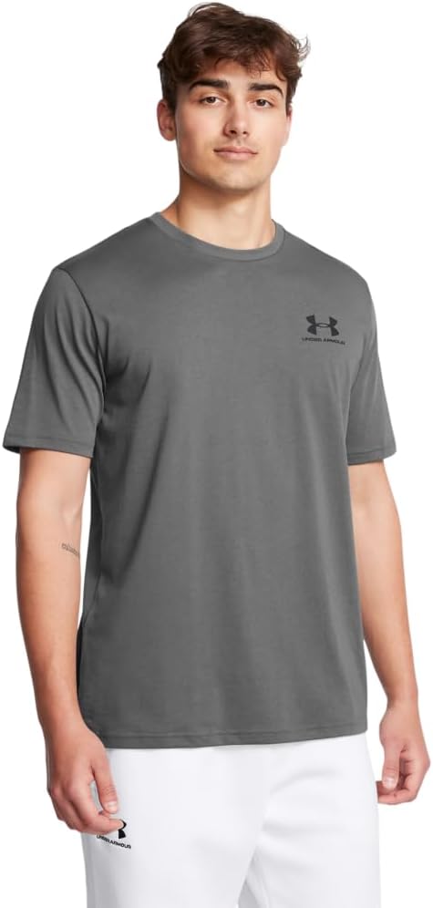 

Мужская спортивная футболка Under Armour с коротким рукавом на левую грудь, (025) Castlerock/Black, Черный, Мужская спортивная футболка Under Armour с коротким рукавом на левую грудь, (025) Castlerock/Black