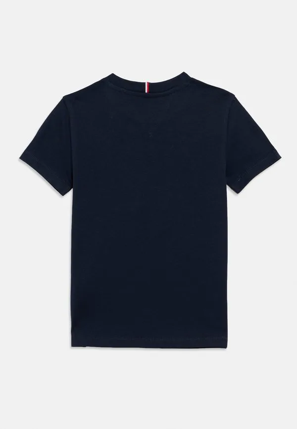 Футболка с круглым вырезом и логотипом Tommy Hilfiger, Dark Night Navy — фото 2