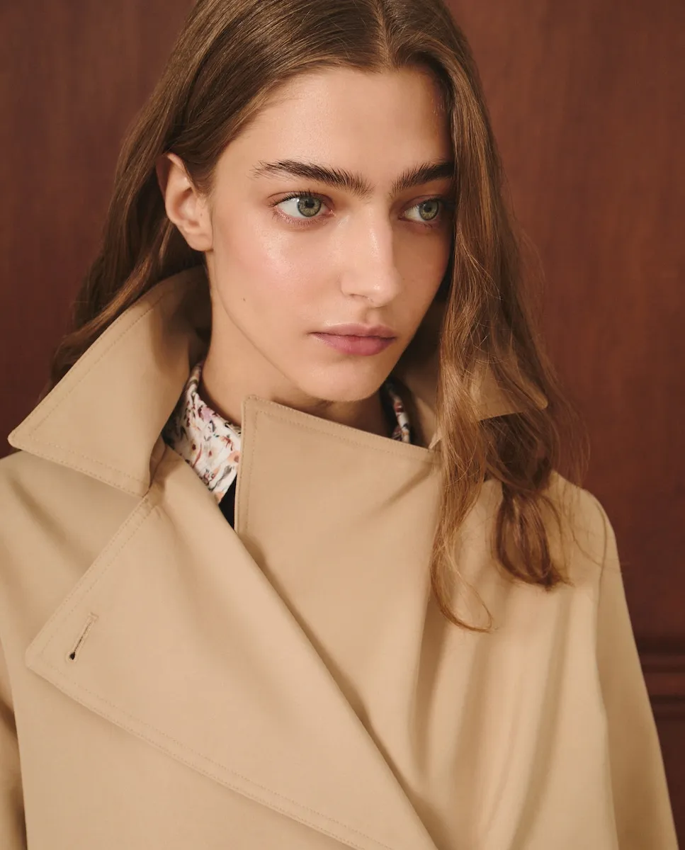 

Женский короткий гладкий плащ Lloyd's, бежевый