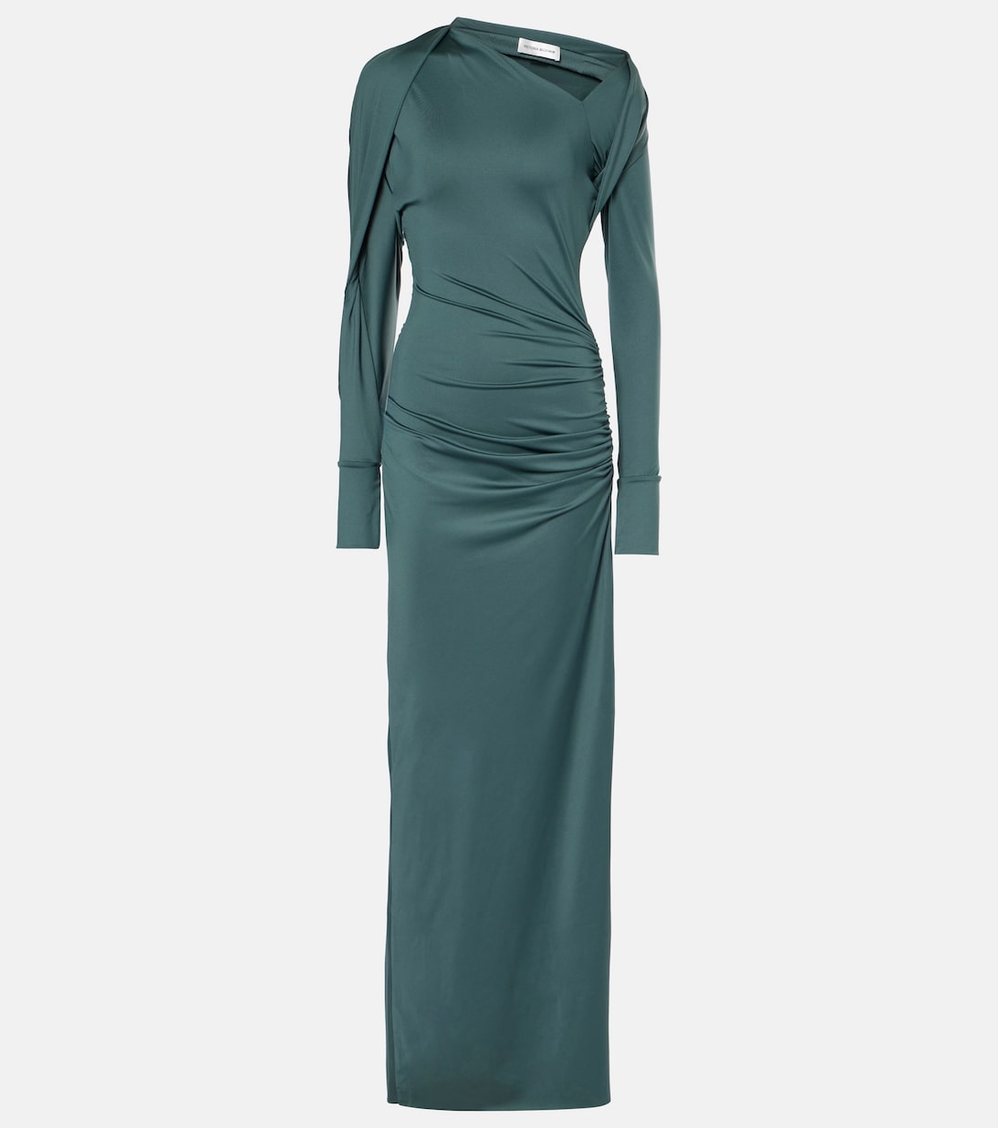 

Асимметричное платье с рюшами Victoria Beckham, Seaweed