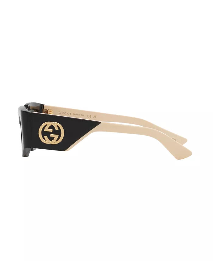 Женские классические солнцезащитные очки, GG1664S GC002288 Gucci, черный — фото 3