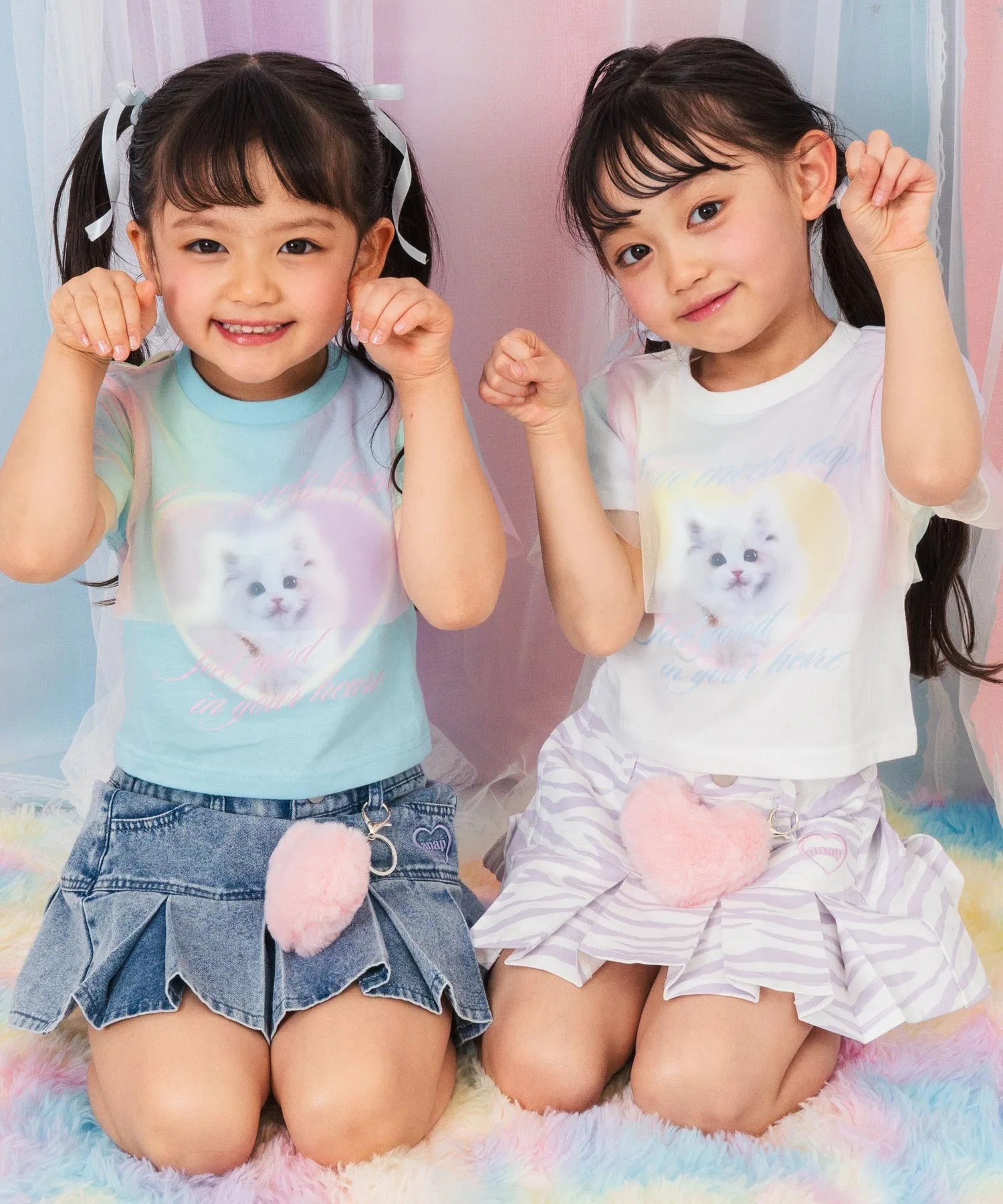 Детская футболка ANAP kids с принтом кошки и тюлем — фото 4