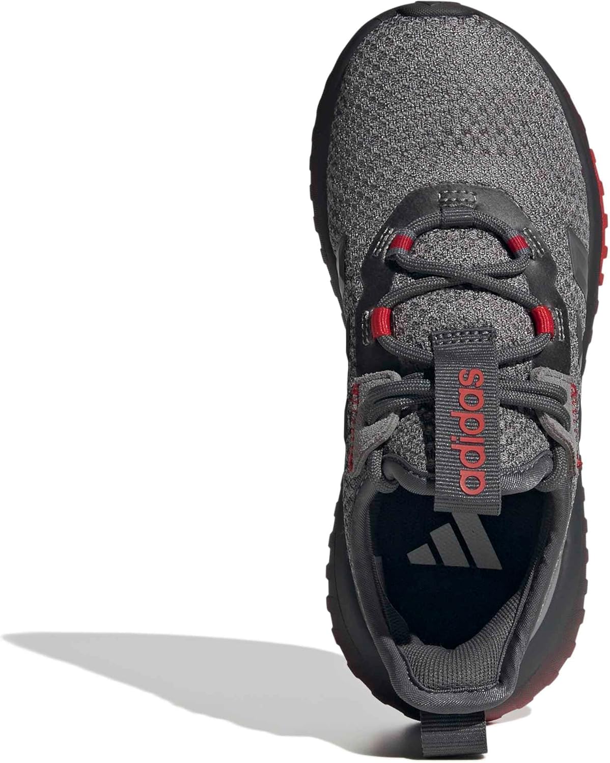 Детские кроссовки Adidas Kaptir 4.0 (унисекс), серый/алый — фото 2