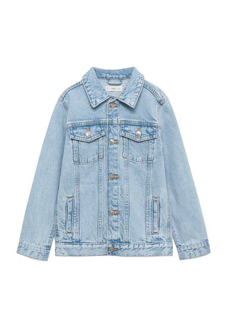 

Джинсовая куртка JOHN Mango Kids, светло-голубой