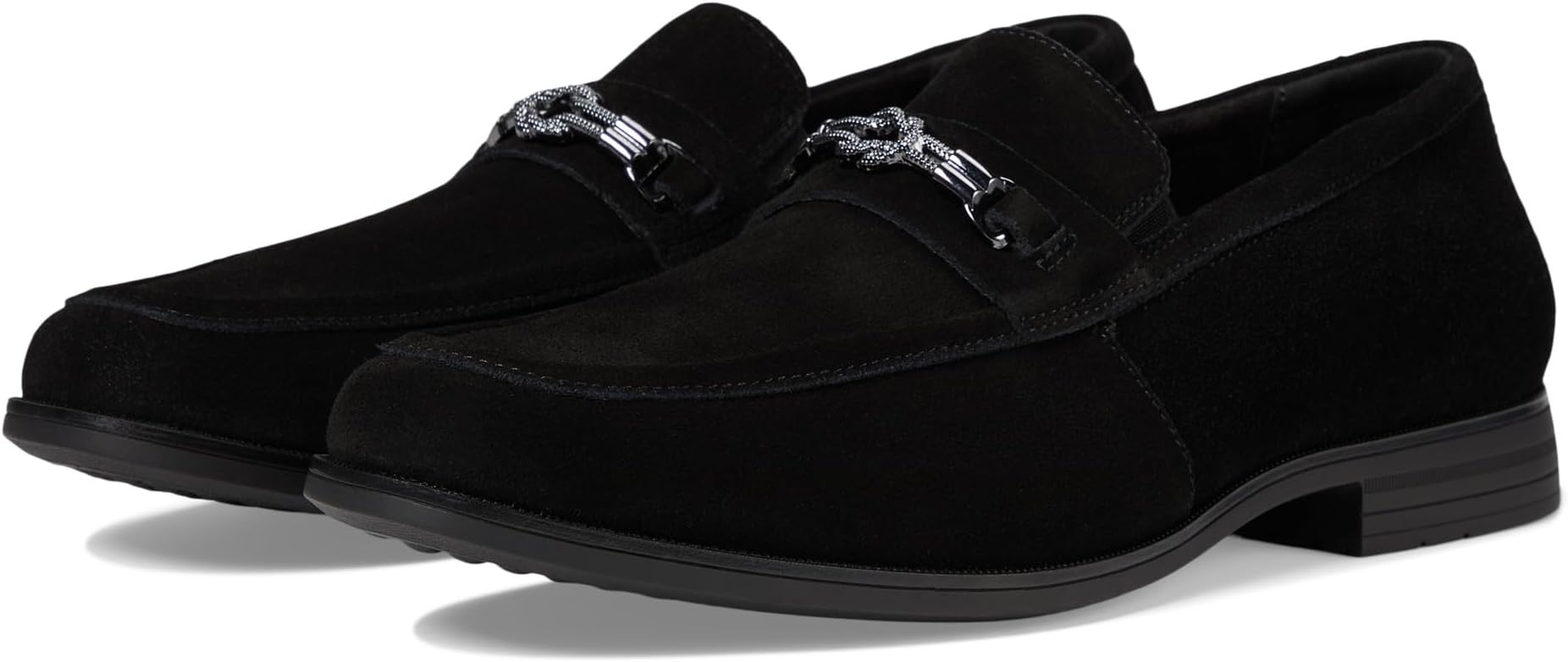 

Лоферы Stacy Adams Ravelle Moc Toe Bit Slip-On, цвет Black Suede