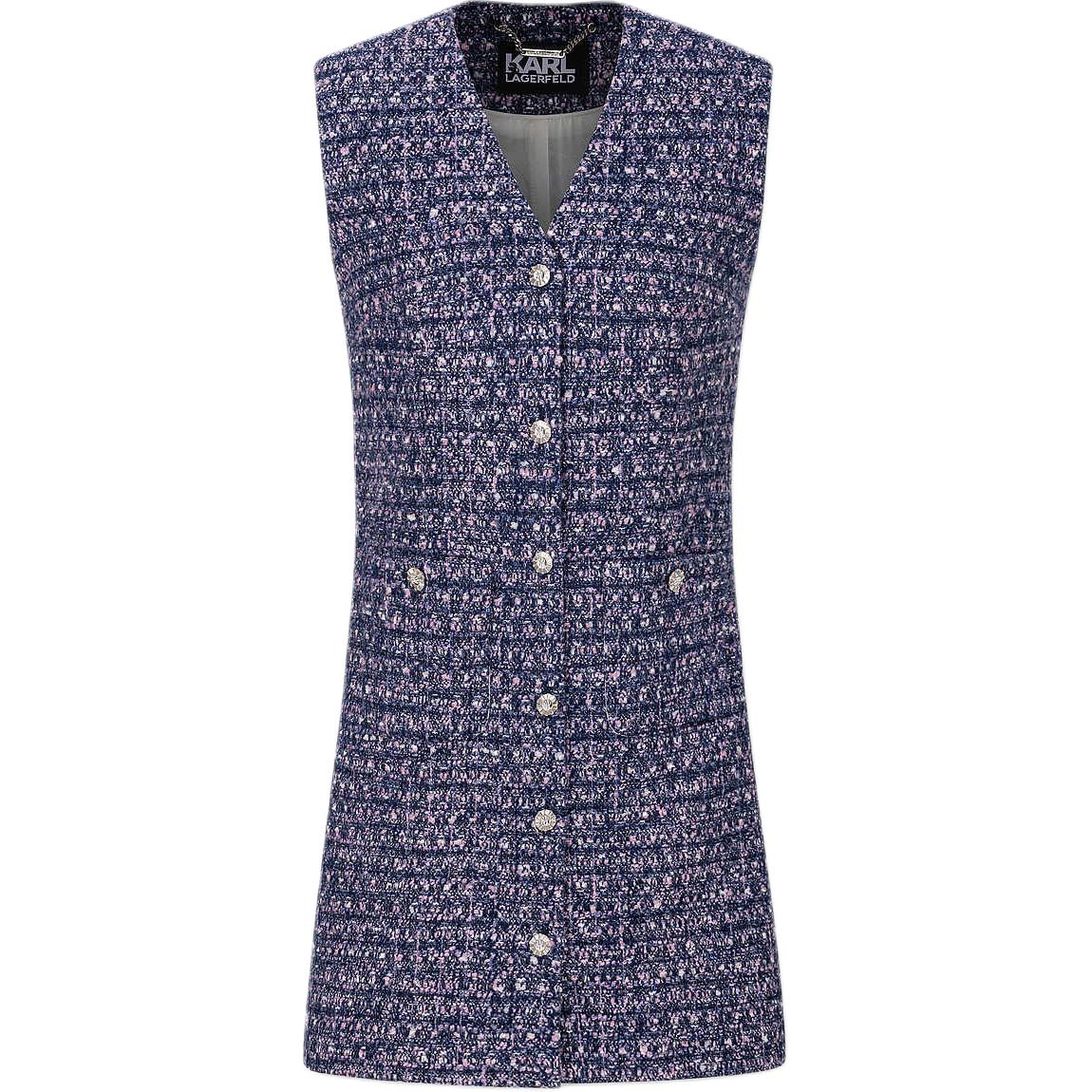 

KARL LAGERFELD SS24 Женское фиолетовое платье без рукавов KARL LAGERFELD / Karl Lagerfeld Jeans