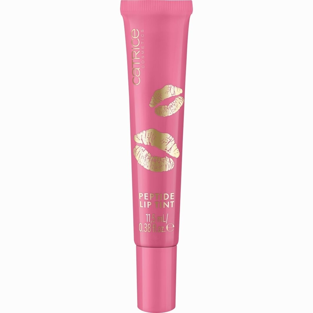 

Блеск для губ kiss & glow peptide lip tint Catrice, c01 - kiss bomb, объем 11.5 мл