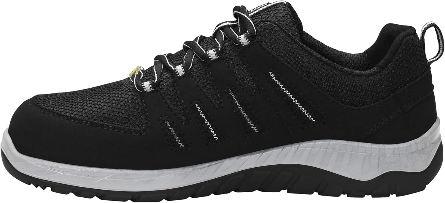Защитные ботинки ELTEN Maddox W Black-Grey Low ESD S3S, женские и мужские, текстильные, со стальным защитным носком, легкие, спортивные, черный — фото 3