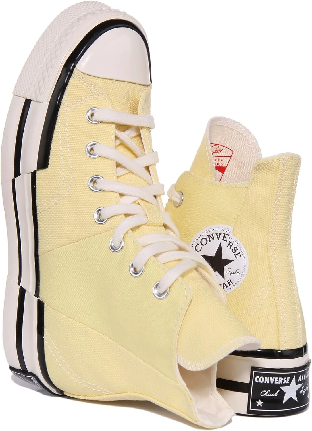 Мужские высокие кеды Converse A00740C Chuck 70 Plus на шнуровке, белый/черный — фото 4