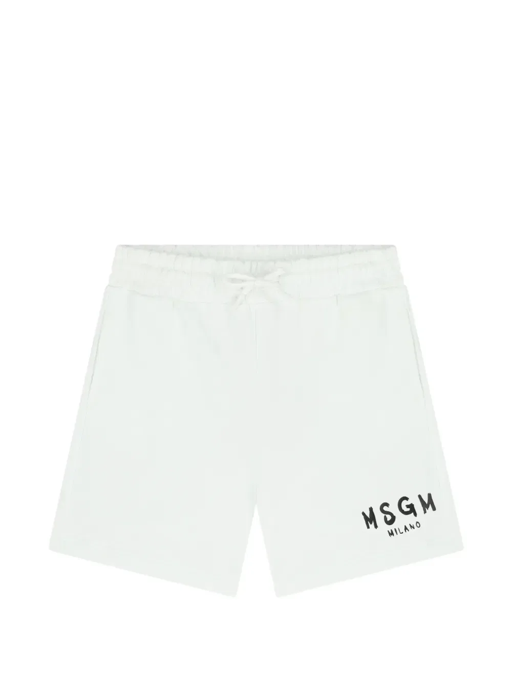 Шорты с карманами на шнуровке Msgm Kids, белый
