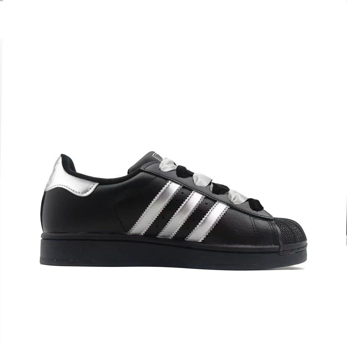 Детские скейтбордистские кроссовки Superstar 2, унисекс Adidas Originals, серебро — фото 3
