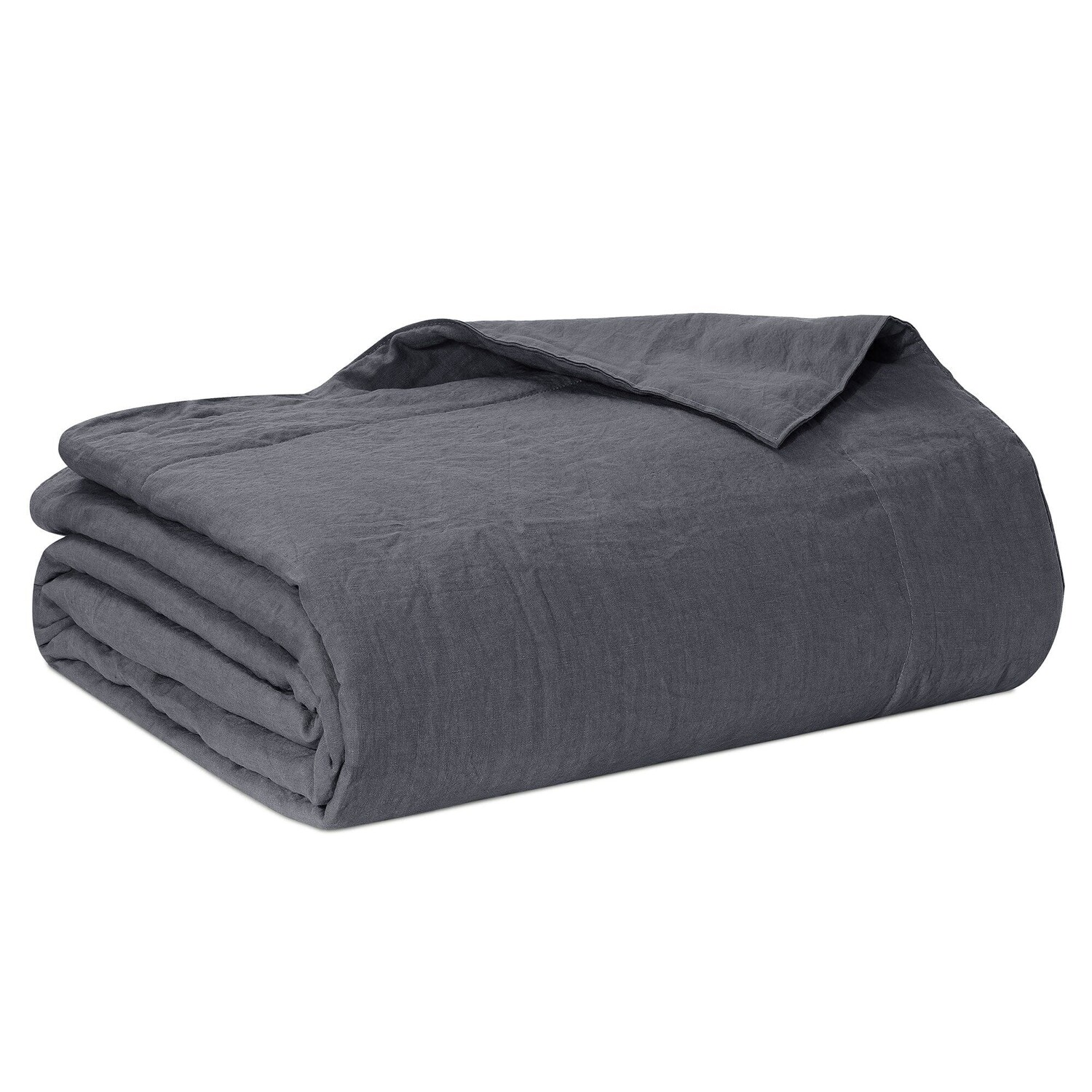 

Легкое стеганое одеяло из чистого льна StoneWashed без глажки - Роскошь Lisola Stone, гризайль, двуспальный