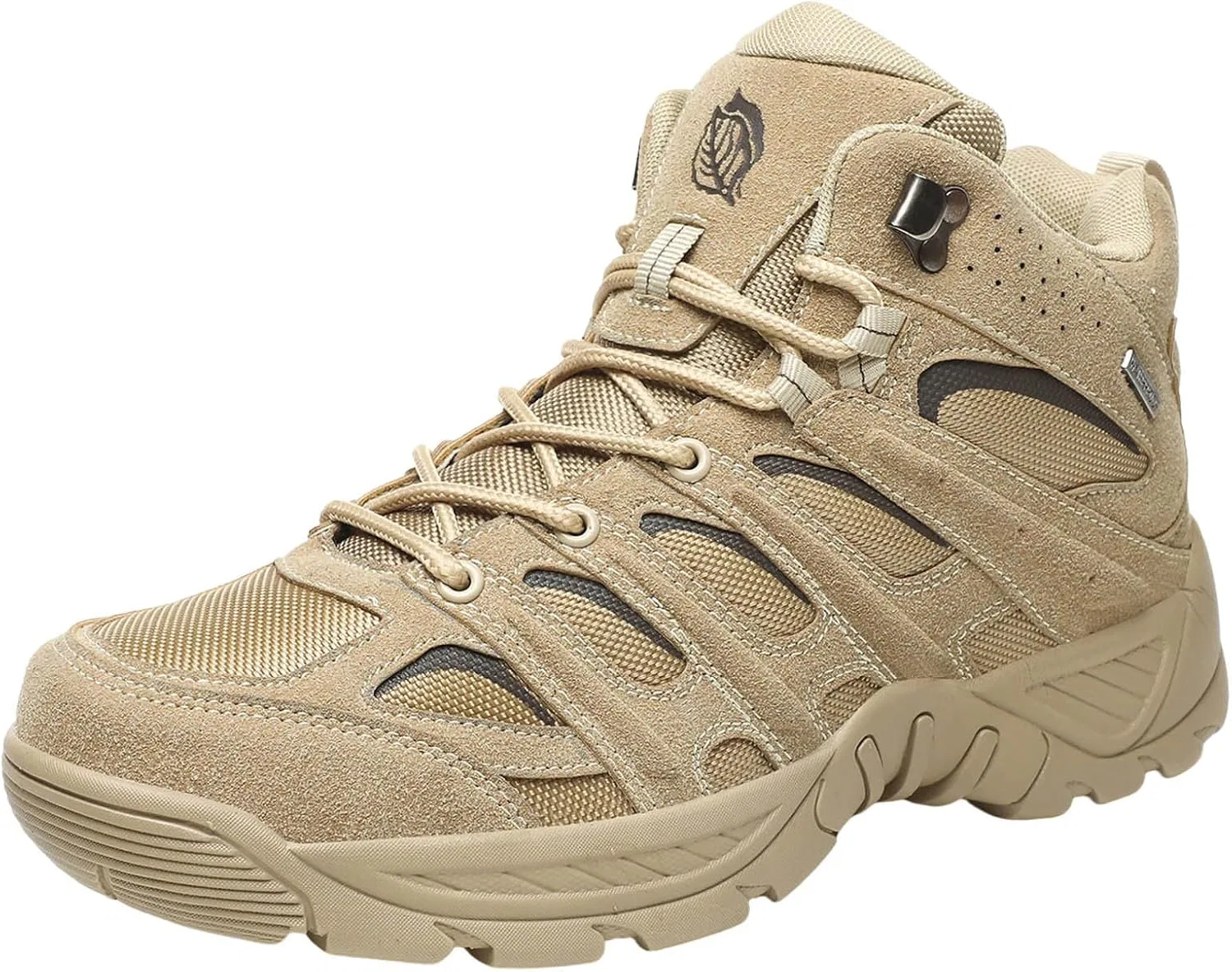 Кроссовки Herren - Männer Sport Schuhe Mode Muster Einfache Feste Farbe Bergsteigen Schuhe Dicke Sohle Bequeme Spitze Up Нескользящая повседневная обувь Schuhe Generic, Beige