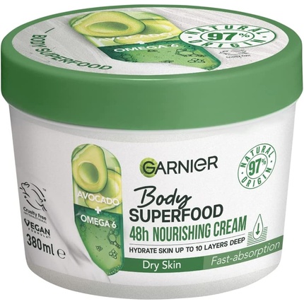 

Body Superfood Питательный крем для тела с авокадо и омега-6 380 мл Garnier