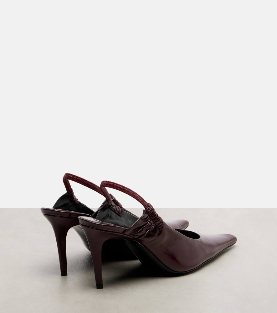 Туфли-лодочки Anne-Marie на ремешке Saint Laurent, Vintage Bordeaux — фото 2