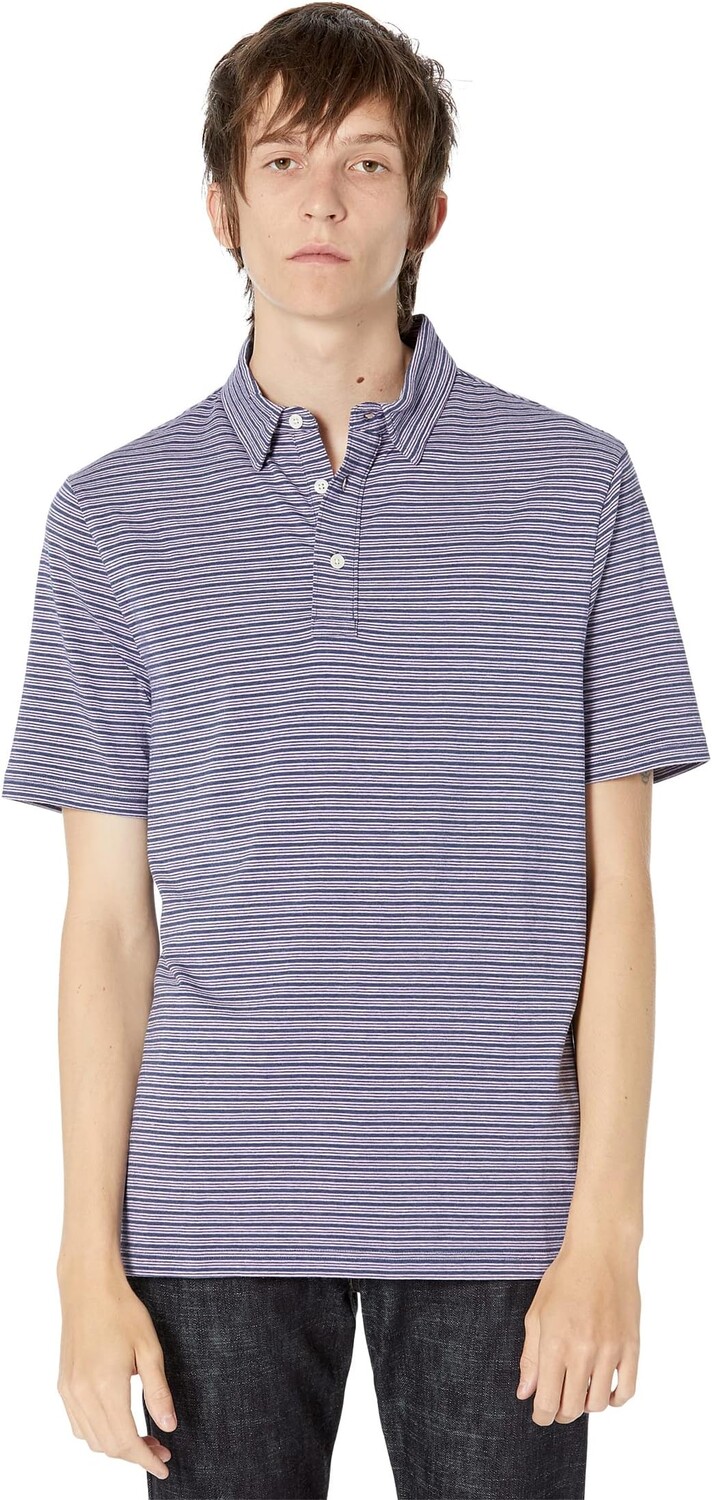 

Поло Faherty Movement Short Sleeve Polo, цвет Dusk Sea Stripe