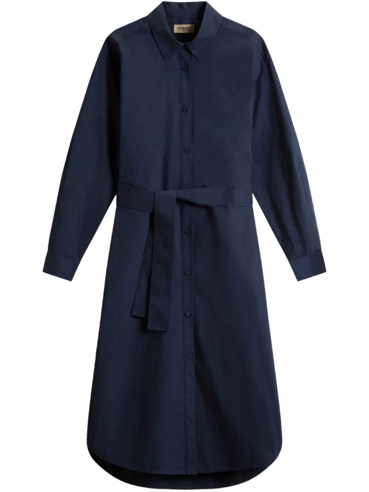 

Платье-рубашка Woolrich с поясом, синий