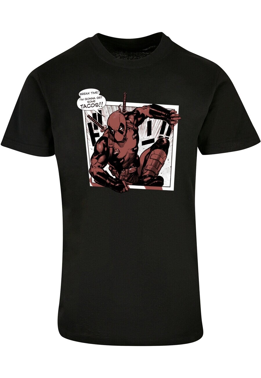 

Классическая футболка ABSOLUTE CULT Shirt Deadpool - Tacos Breaktime, черный