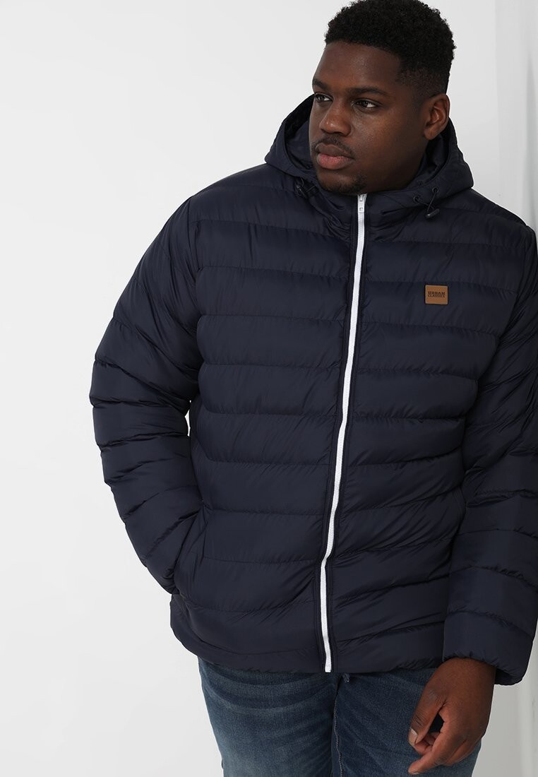 

Зимняя куртка BASIC BUBBLE JACKET Urban Classics, темно-синий/белый/темно-синий