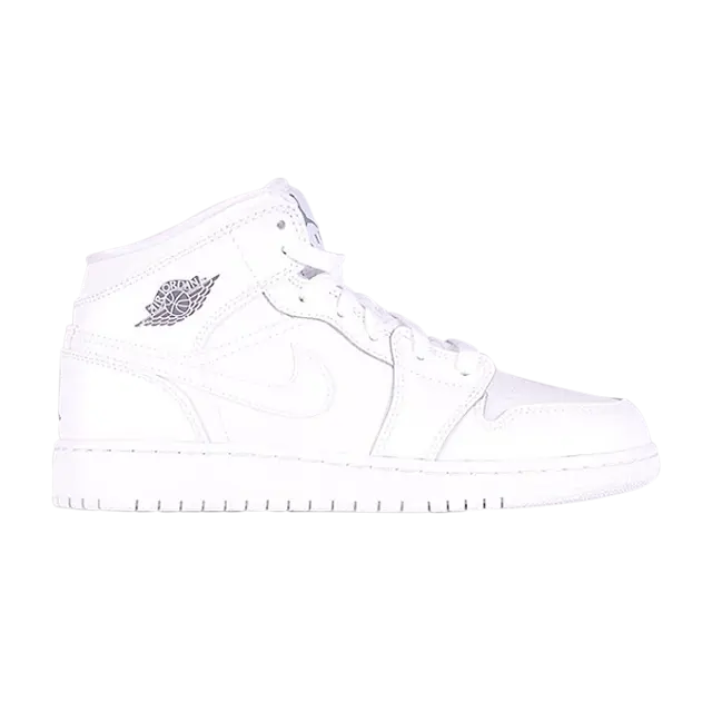 

Кроссовки Air Jordan 1 Retro Mid GS 'White Cool Grey', белый
