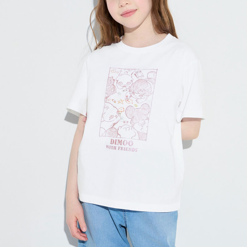Детская футболка Uniqlo, белый — фото 2