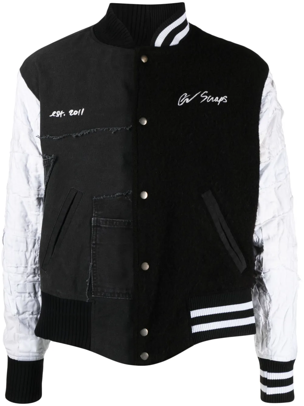 

Бомбер из смесовой шерсти Greg Lauren, черный