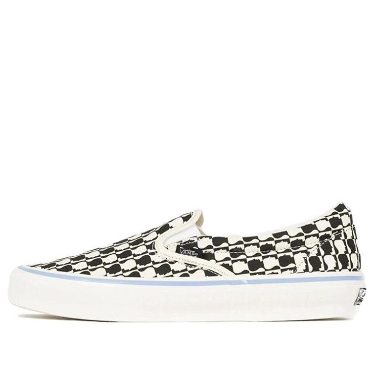 

Кеды Vans Brain Dead x OG Classic Slip-On LX 'Black White Checkerboard', белый