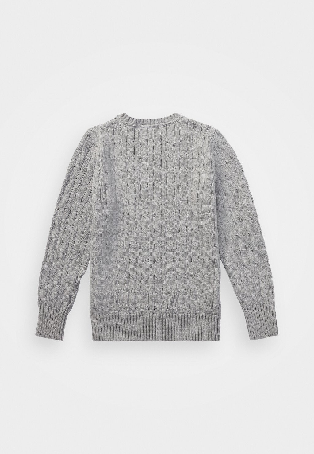 

Вязаный свитер CABLE-KNIT COTTON JUMPER Ralph Lauren, серый