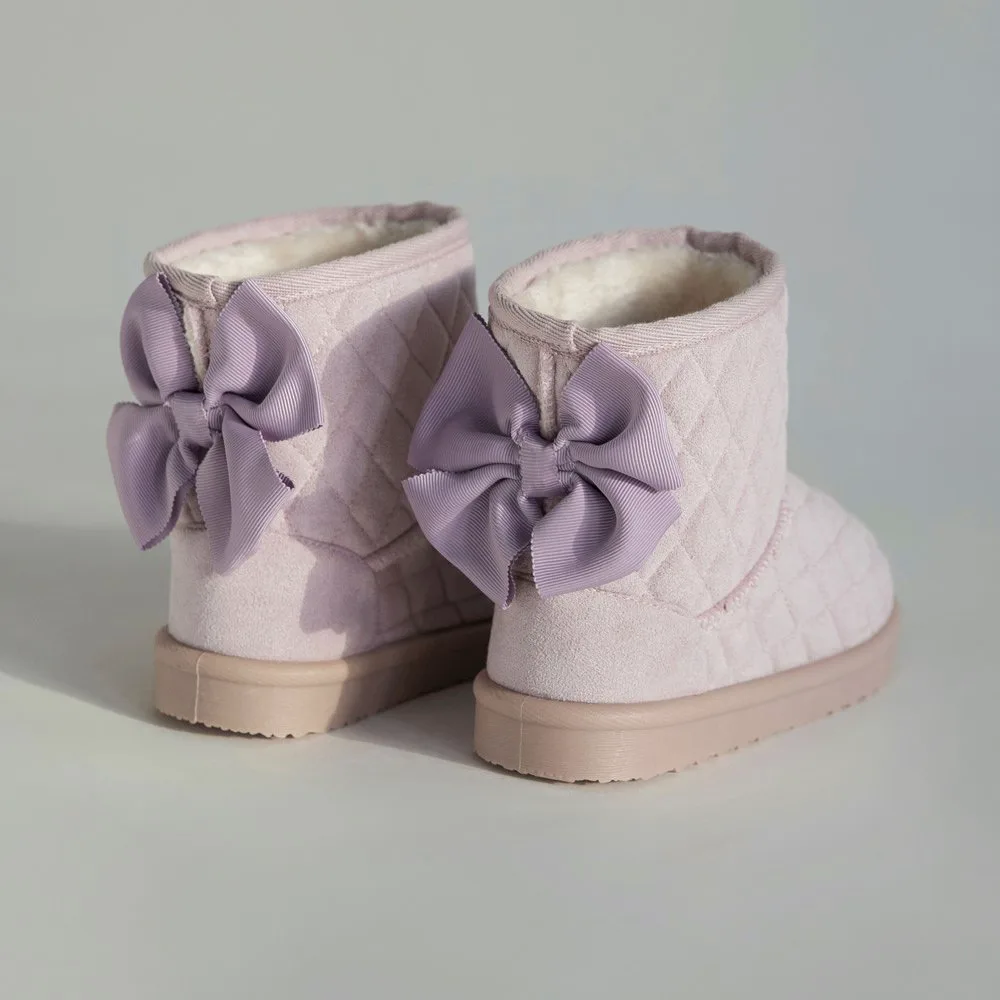 Стеганые сапоги с лентами Branshes, цвет Lavender